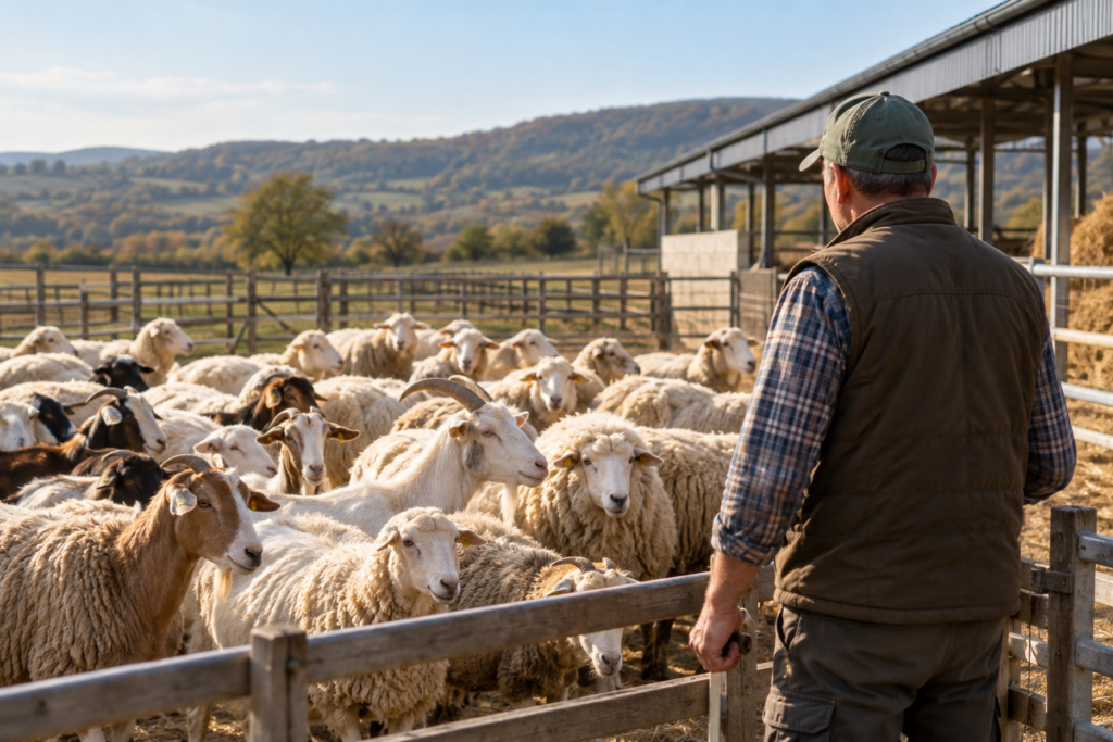 Fermă de ovine și caprine, vizată de investițiile pentru biosecuritate prin DR-21